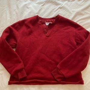Aritzia Red Sweatshirt